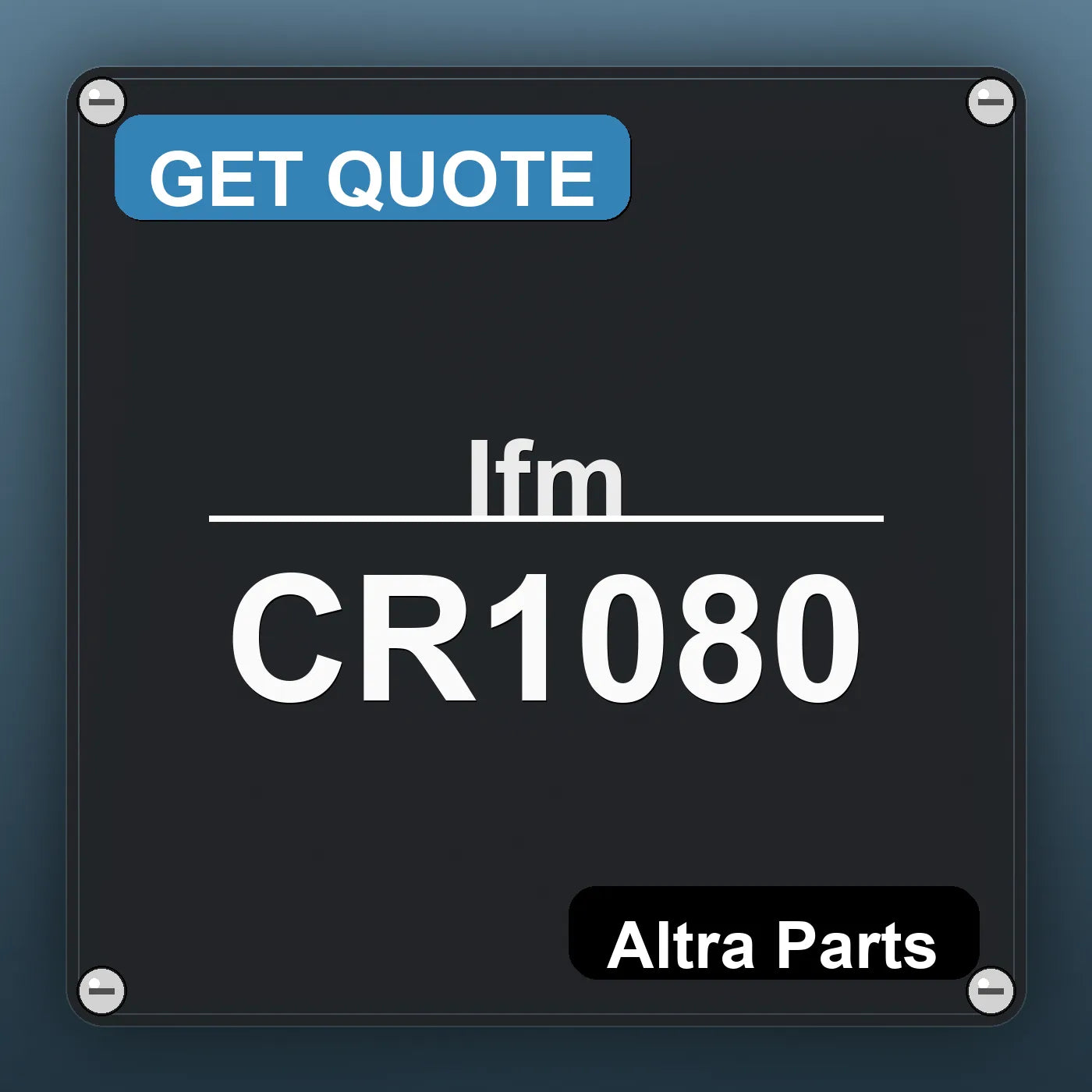 Ifm CR1080 industrial nameplate style image – Altra Parts. GET QUOTE.