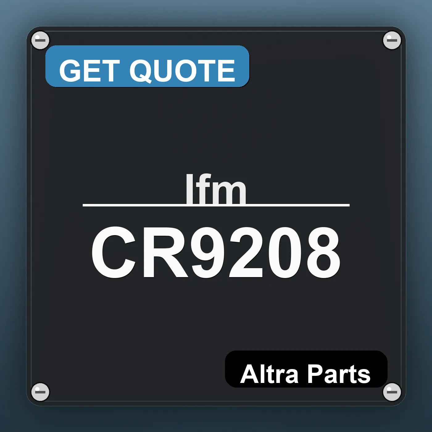 Ifm CR9208 industrial nameplate style image – Altra Parts. GET QUOTE.