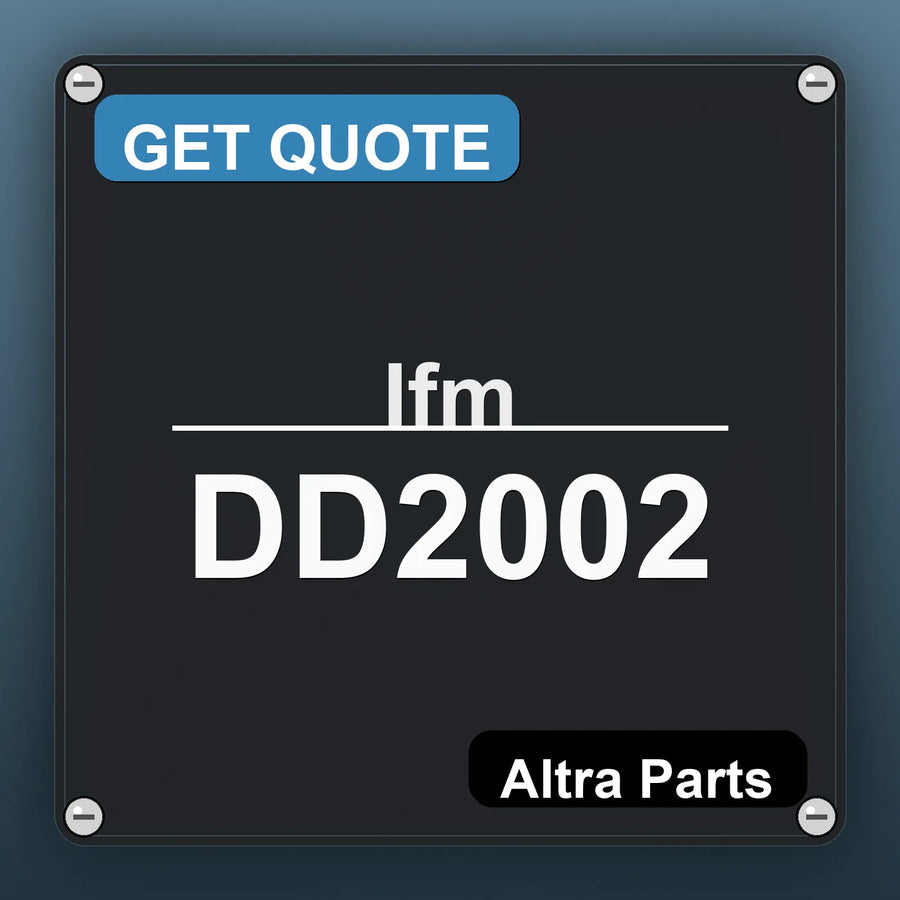Ifm DD2002 industrial nameplate style image – Altra Parts. GET QUOTE.
