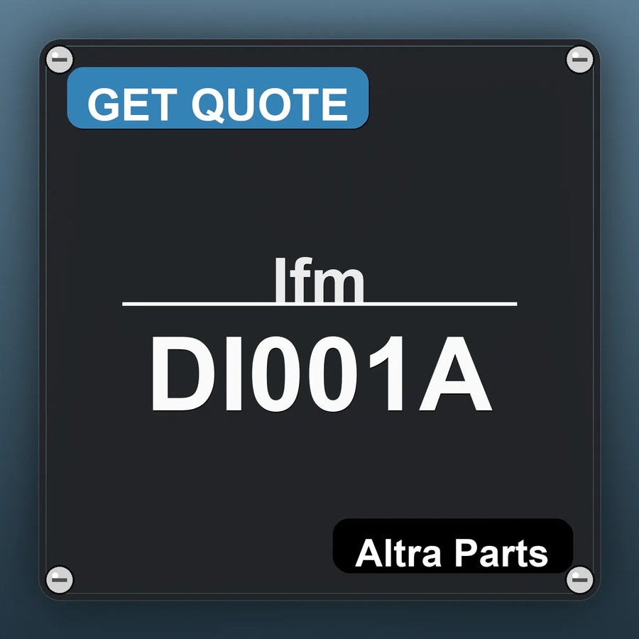 Ifm DI001A industrial nameplate style image – Altra Parts. GET QUOTE.