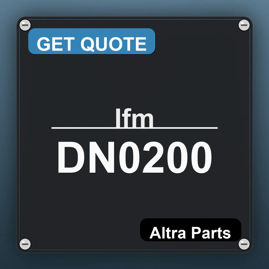 Ifm DN0200 industrial nameplate style image – Altra Parts. GET QUOTE.