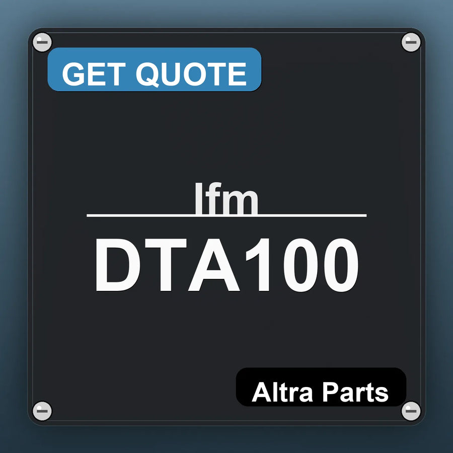 Ifm DTA100 industrial nameplate style image – Altra Parts. GET QUOTE.