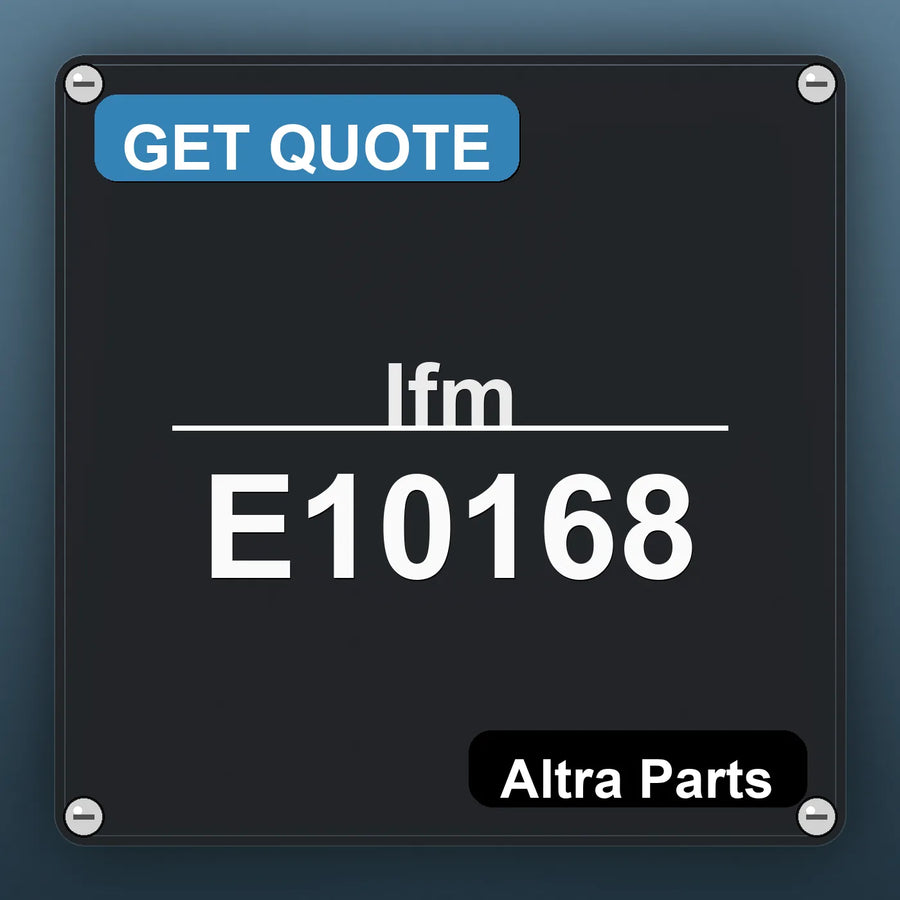 Ifm E10168 industrial nameplate style image – Altra Parts. GET QUOTE.