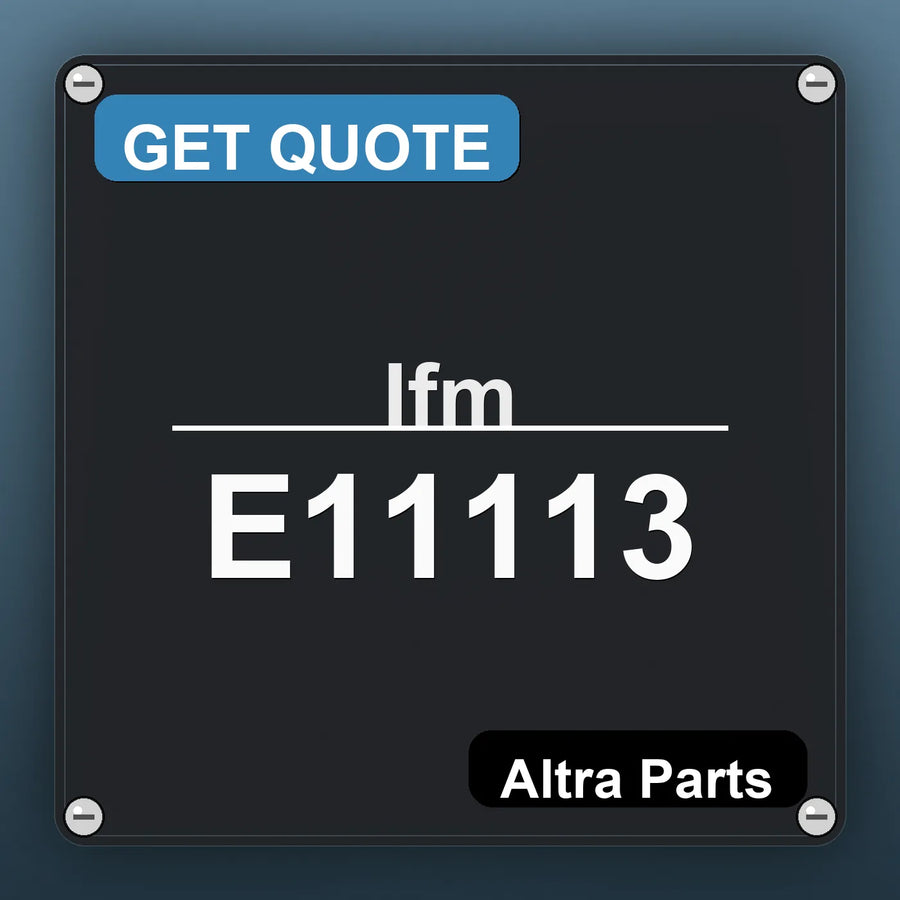 Ifm E11113 industrial nameplate style image – Altra Parts. GET QUOTE.