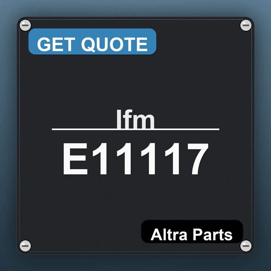 Ifm E11117 industrial nameplate style image – Altra Parts. GET QUOTE.