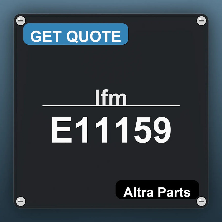 Ifm E11159 industrial nameplate style image – Altra Parts. GET QUOTE.
