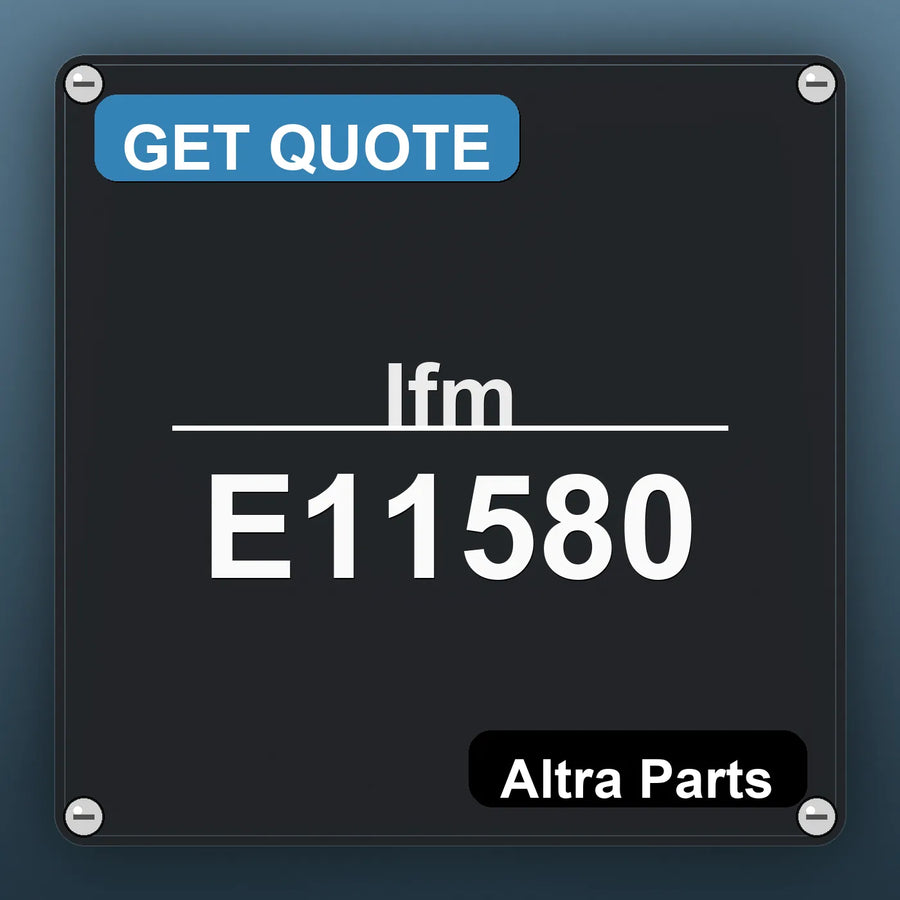 Ifm E11580 industrial nameplate style image – Altra Parts. GET QUOTE.