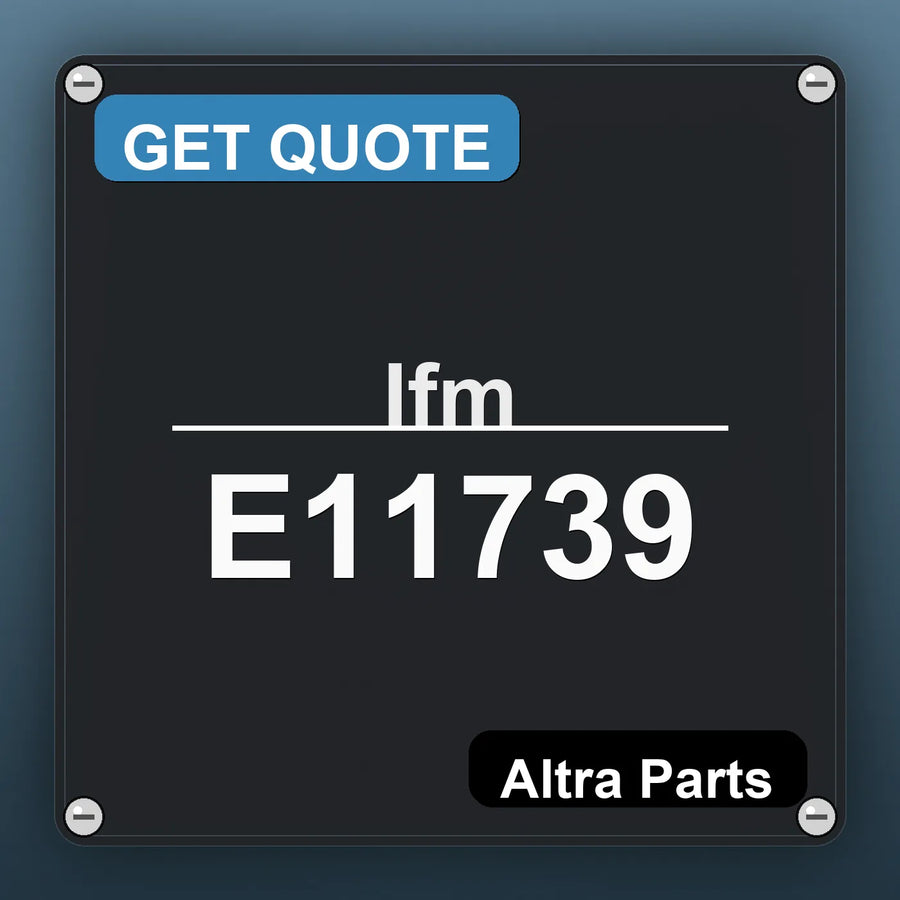 Ifm E11739 industrial nameplate style image – Altra Parts. GET QUOTE.