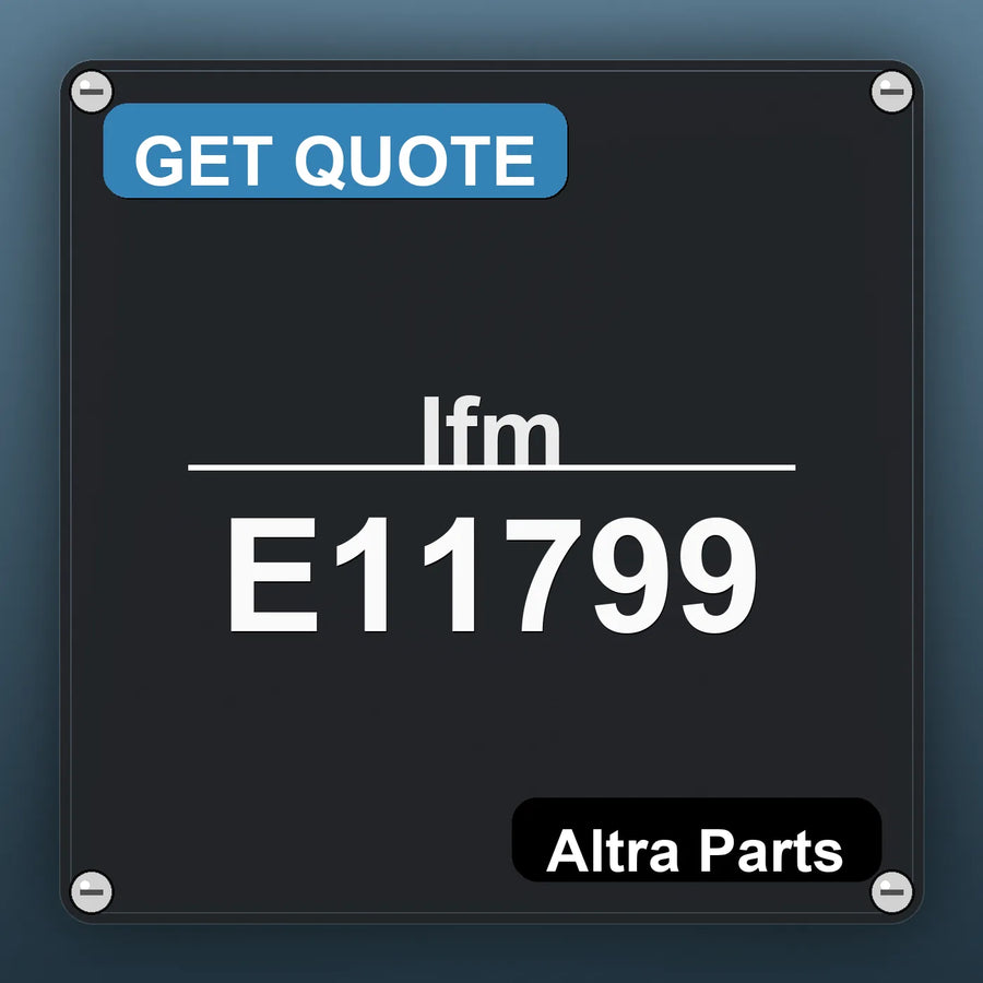 Ifm E11799 industrial nameplate style image – Altra Parts. GET QUOTE.