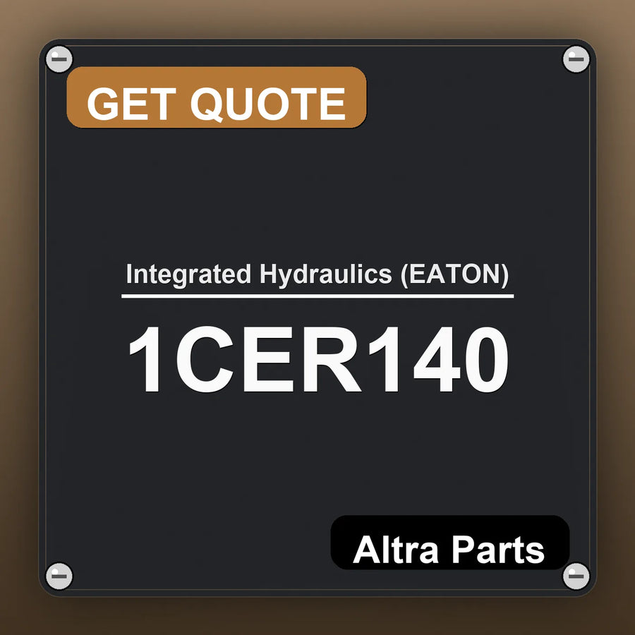 Integrated Hydraulics (EATON) 1CER140 industrial nameplate style image – Altra Parts. GET QUOTE.