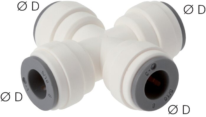 SANG-A Cross push in fittings 5/32" (3
