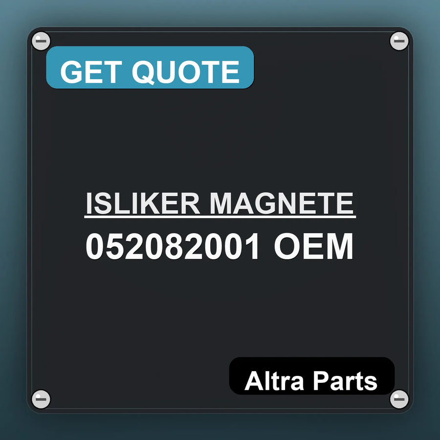 ISLIKER MAGNETE 052082001 OEM industrial nameplate style image – Altra Parts. GET QUOTE.