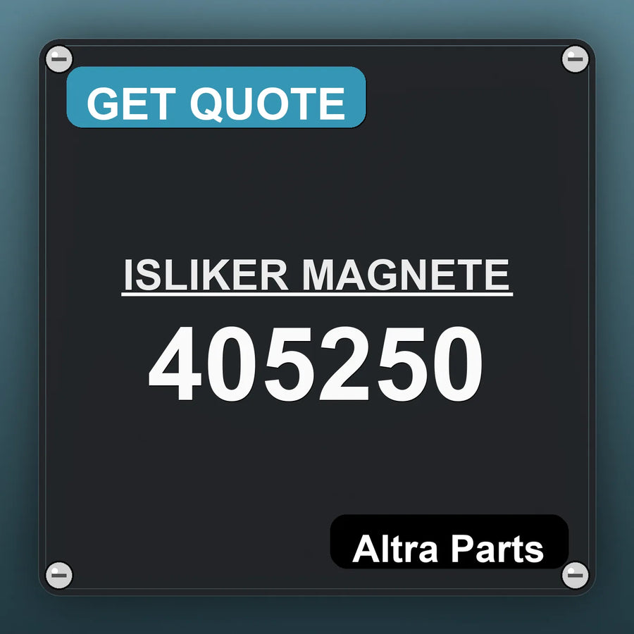 ISLIKER MAGNETE 405250 industrial nameplate style image – Altra Parts. GET QUOTE.