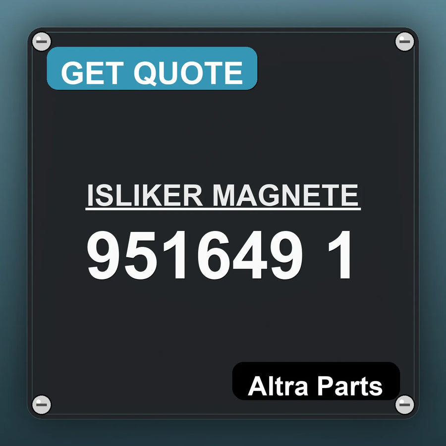 ISLIKER MAGNETE 951649 1 industrial nameplate style image – Altra Parts. GET QUOTE.