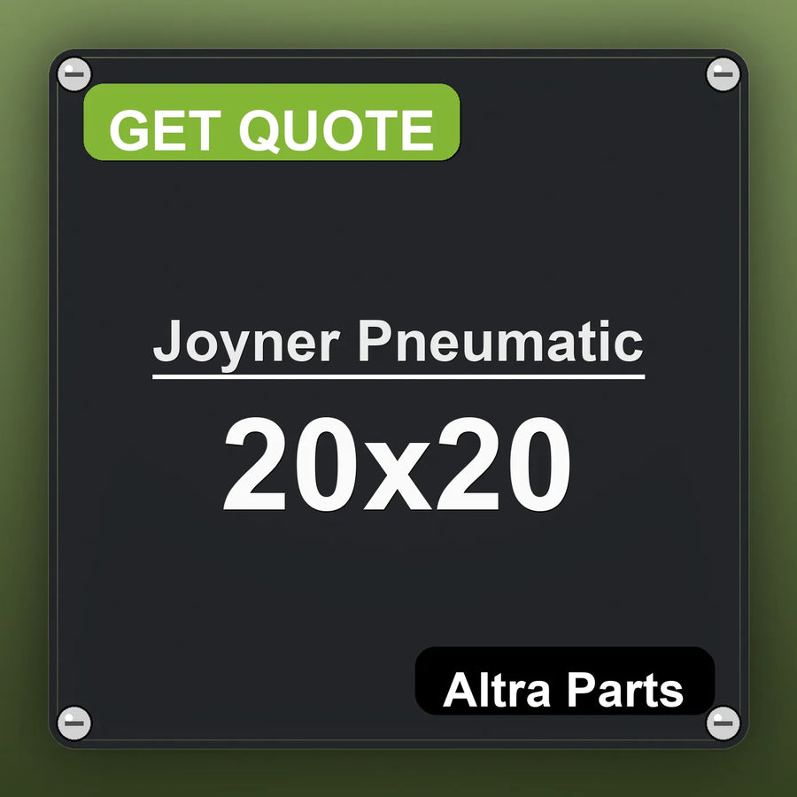 Joyner Pneumatic 20x20 industrial nameplate style image – Altra Parts. GET QUOTE.