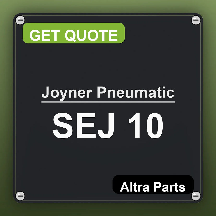 Joyner Pneumatic SEJ 10 industrial nameplate style image – Altra Parts. GET QUOTE.
