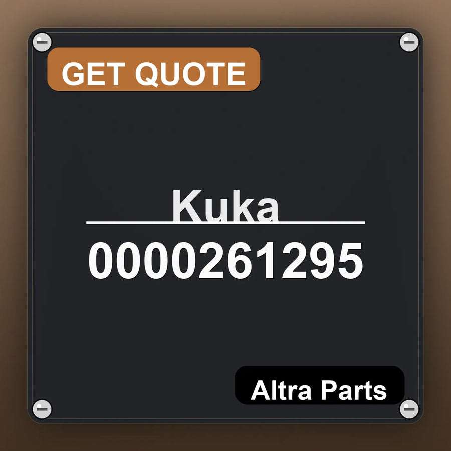 Kuka 0000261295 industrial nameplate style image – Altra Parts. GET QUOTE.
