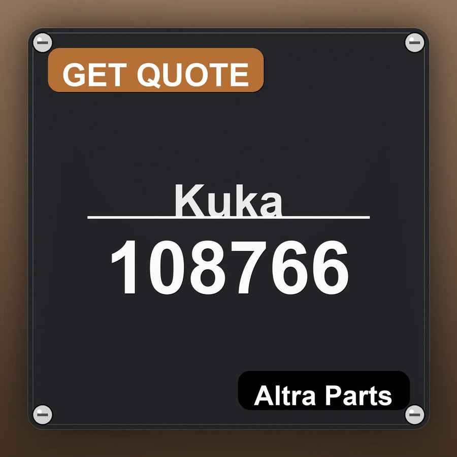 Kuka 108766 industrial nameplate style image – Altra Parts. GET QUOTE.