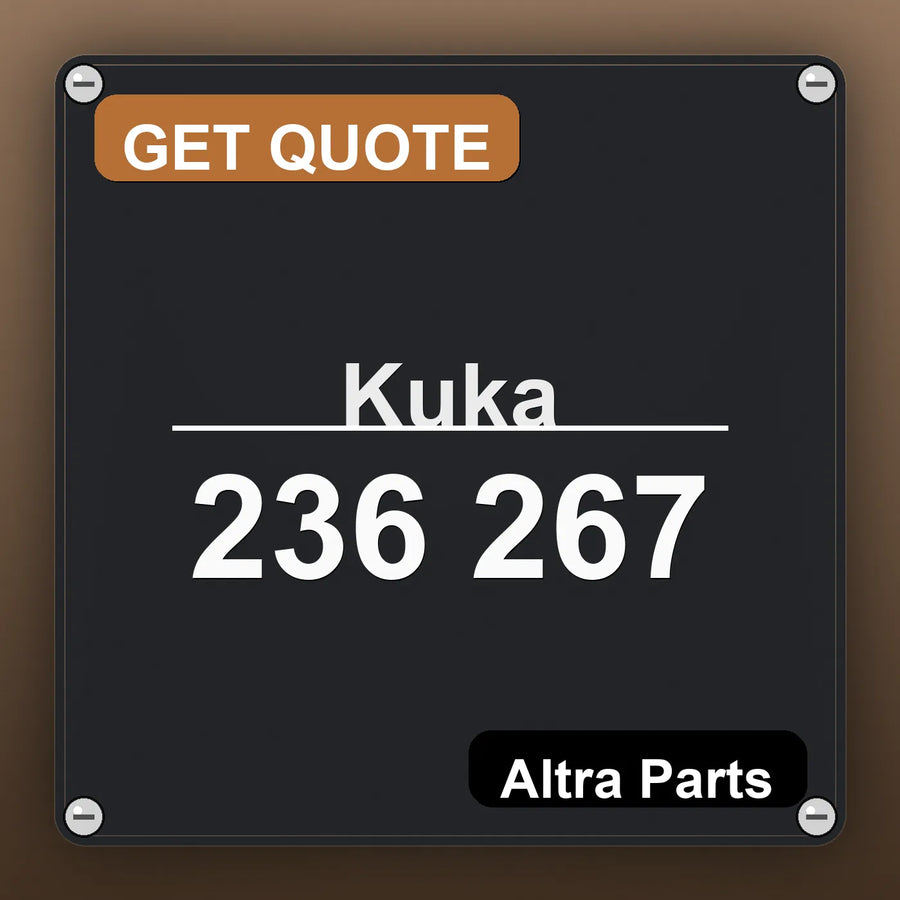 Kuka 236 267 industrial nameplate style image – Altra Parts. GET QUOTE.