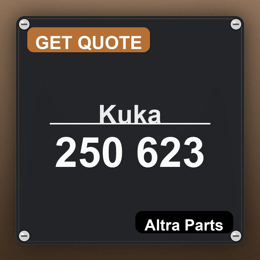 Kuka 250 623 industrial nameplate style image – Altra Parts. GET QUOTE.