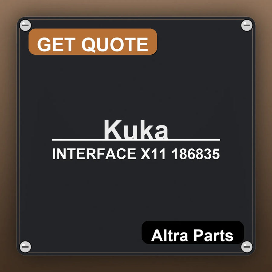 Kuka INTERFACE X11 186835 industrial nameplate style image – Altra Parts. GET QUOTE.