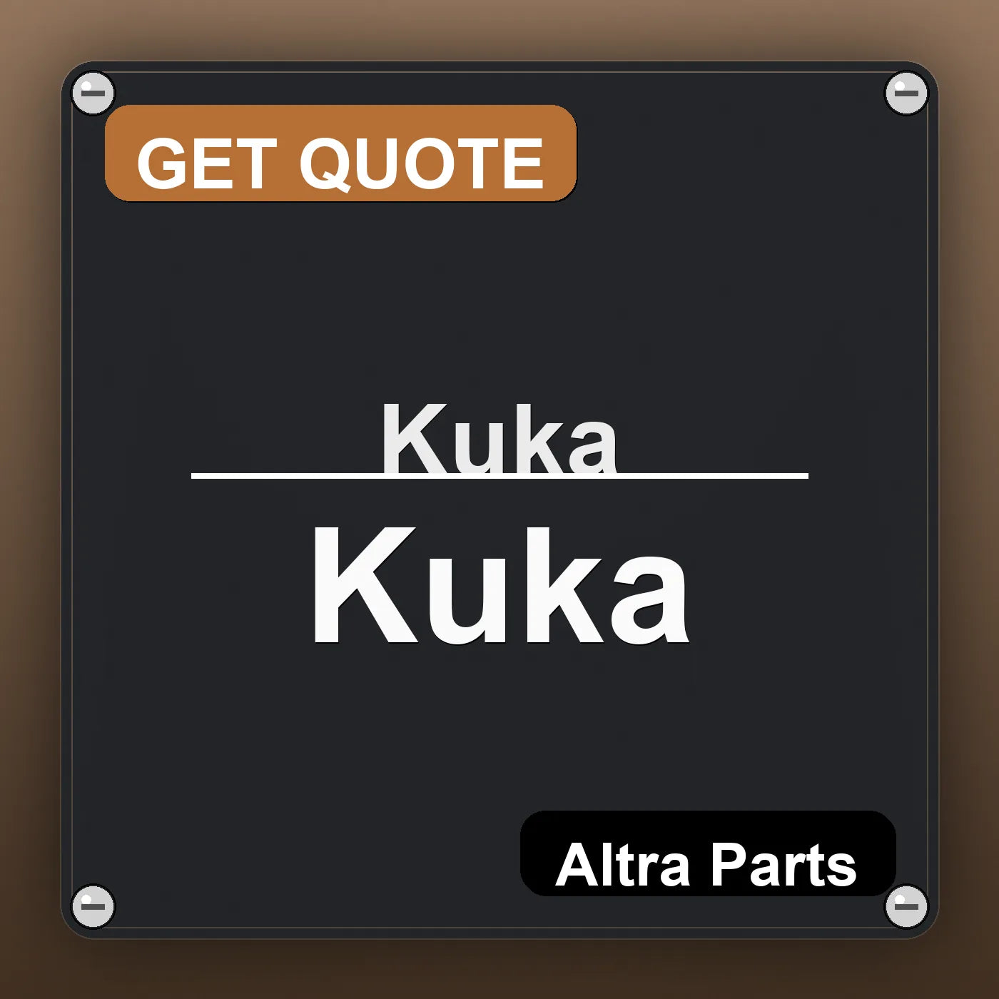 Kuka Kuka industrial nameplate style image – Altra Parts. GET QUOTE.