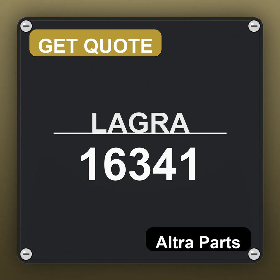 LAGRA 16341 industrial nameplate style image – Altra Parts. GET QUOTE.