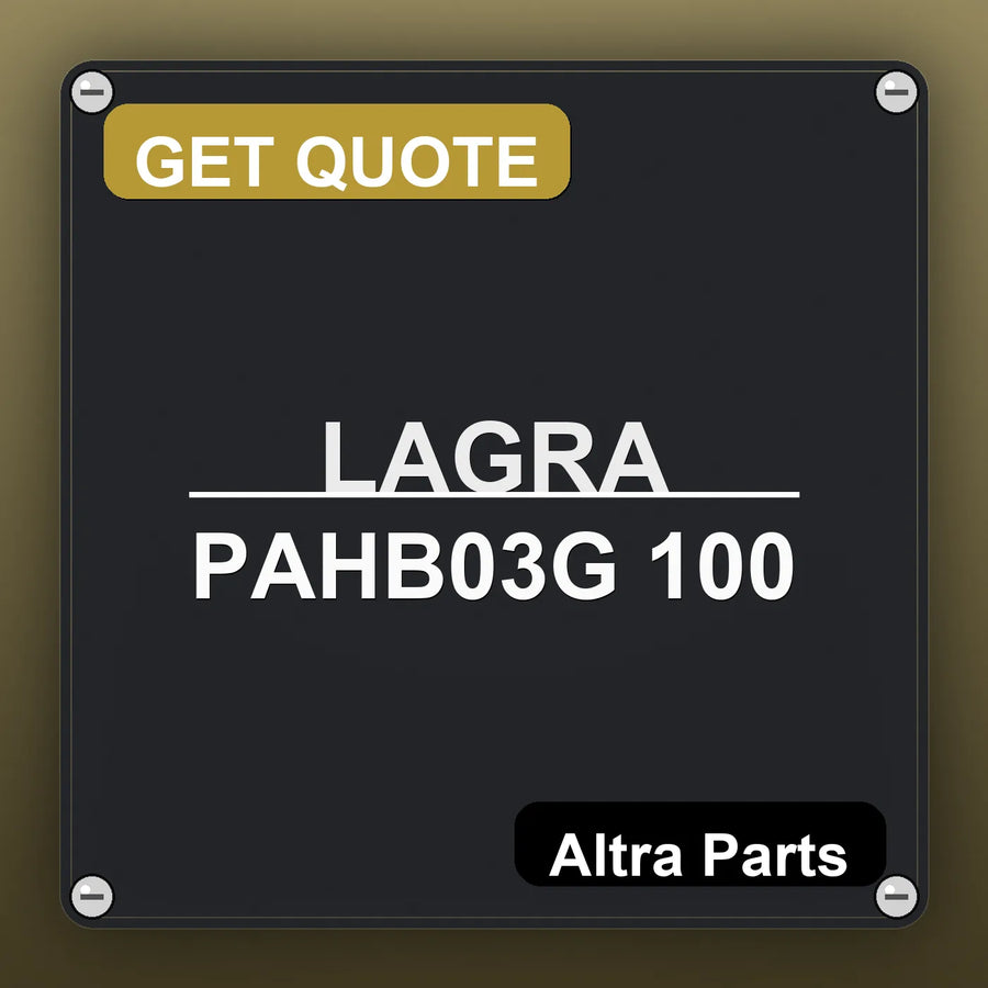 LAGRA PAHB03G 100 industrial nameplate style image – Altra Parts. GET QUOTE.