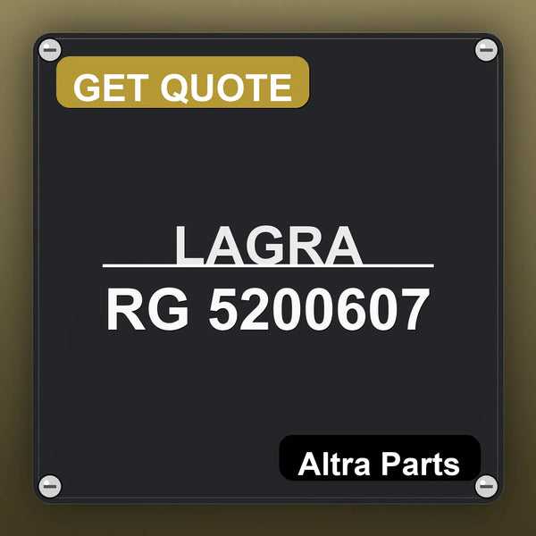 LAGRA RG 5200607 industrial nameplate style image – Altra Parts. GET QUOTE.