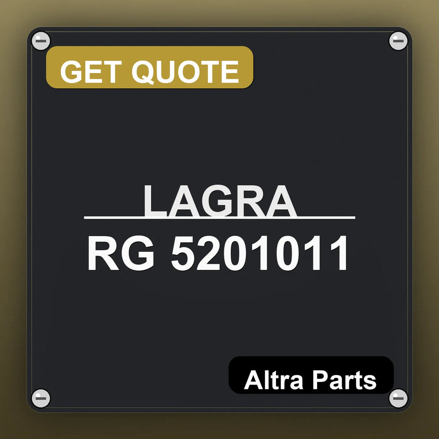 LAGRA RG 5201011 industrial nameplate style image – Altra Parts. GET QUOTE.
