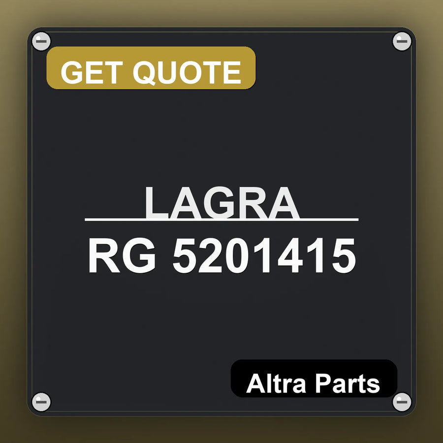 LAGRA RG 5201415 industrial nameplate style image – Altra Parts. GET QUOTE.