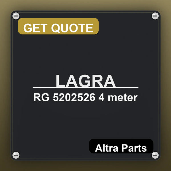 LAGRA RG 5202526 4 meter industrial nameplate style image – Altra Parts. GET QUOTE.