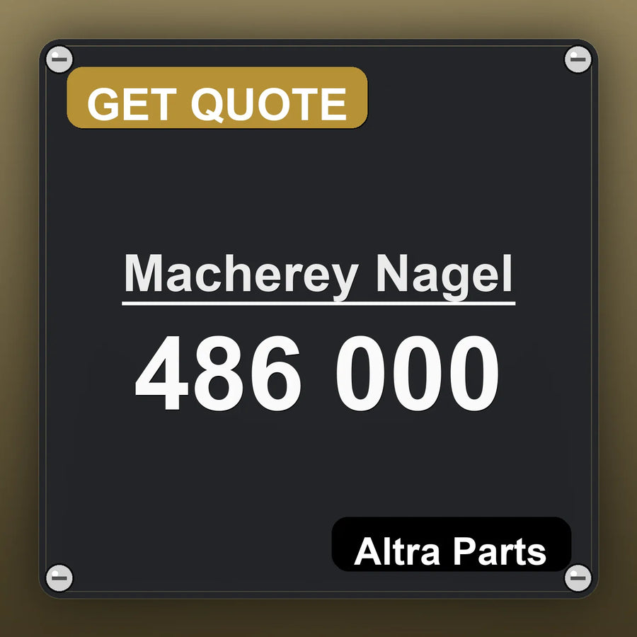 Macherey Nagel 486 000 industrial nameplate style image – Altra Parts. GET QUOTE.