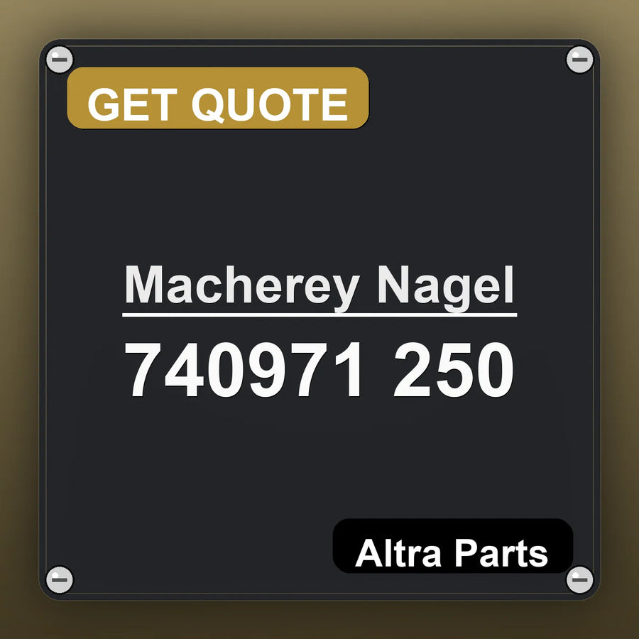 Macherey Nagel 740971 250 industrial nameplate style image – Altra Parts. GET QUOTE.