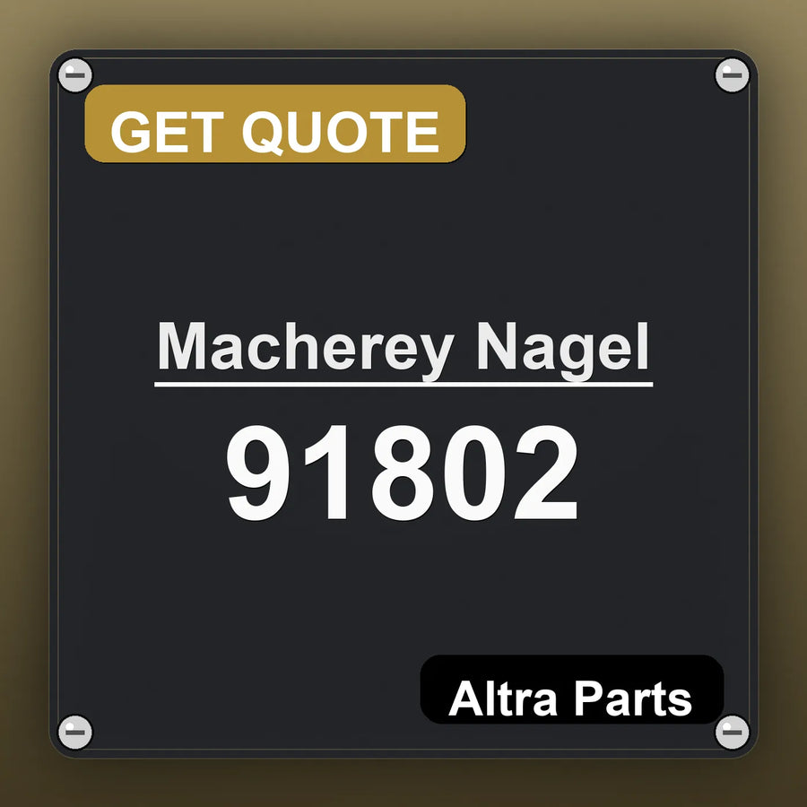Macherey Nagel 91802 industrial nameplate style image – Altra Parts. GET QUOTE.