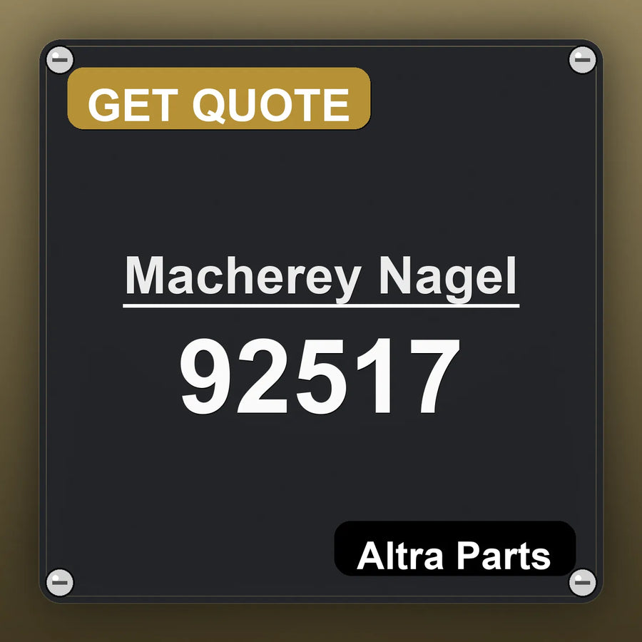 Macherey Nagel 92517 industrial nameplate style image – Altra Parts. GET QUOTE.