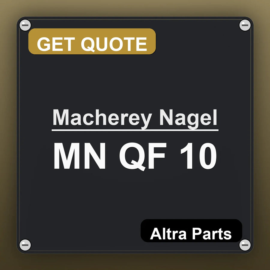 Macherey Nagel MN QF 10 industrial nameplate style image – Altra Parts. GET QUOTE.