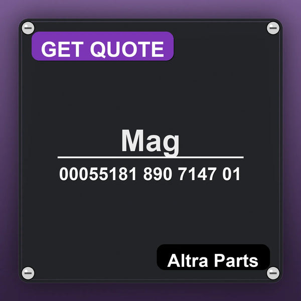 Mag 00055181 890 7147 01 industrial nameplate style image – Altra Parts. GET QUOTE.