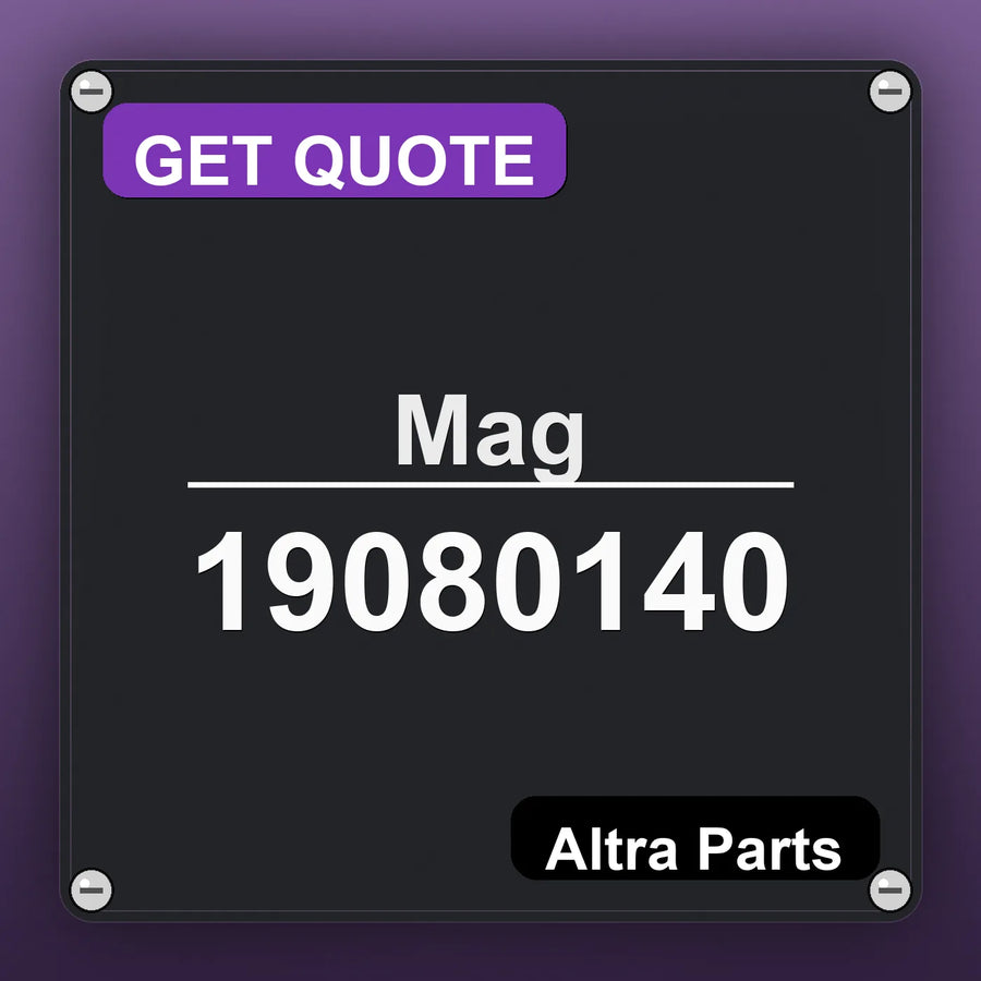 Mag 19080140 industrial nameplate style image – Altra Parts. GET QUOTE.