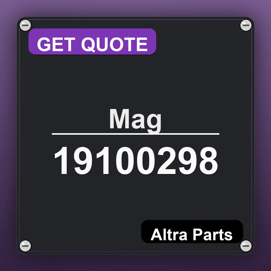 Mag 19100298 industrial nameplate style image – Altra Parts. GET QUOTE.