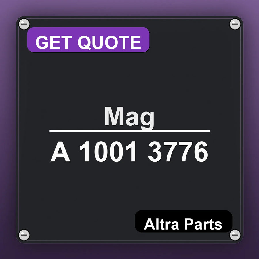 Mag A 1001 3776 industrial nameplate style image – Altra Parts. GET QUOTE.