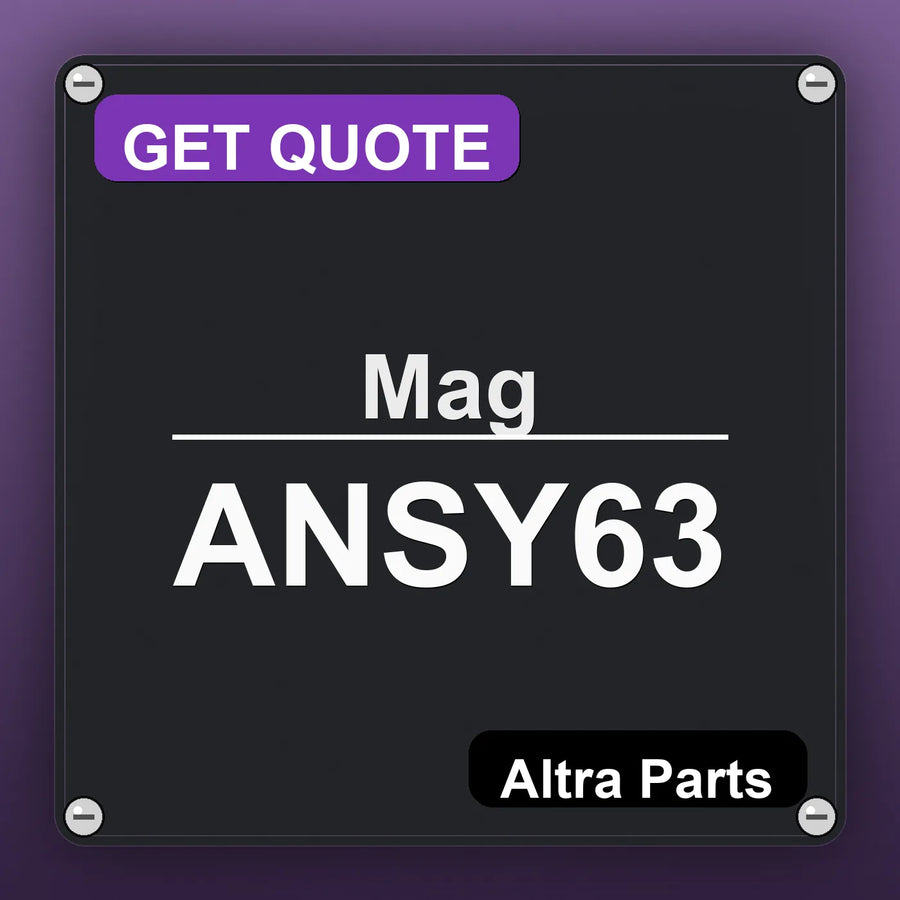 Mag ANSY63 industrial nameplate style image – Altra Parts. GET QUOTE.