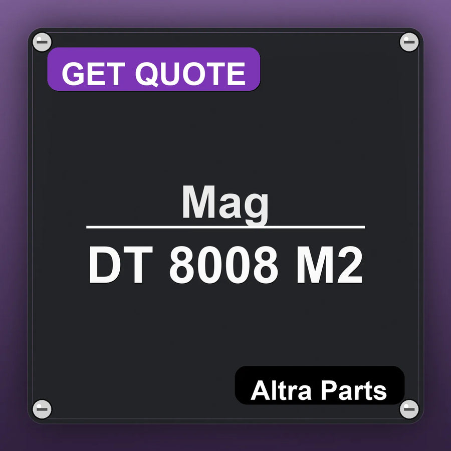 Mag DT 8008 M2 industrial nameplate style image – Altra Parts. GET QUOTE.
