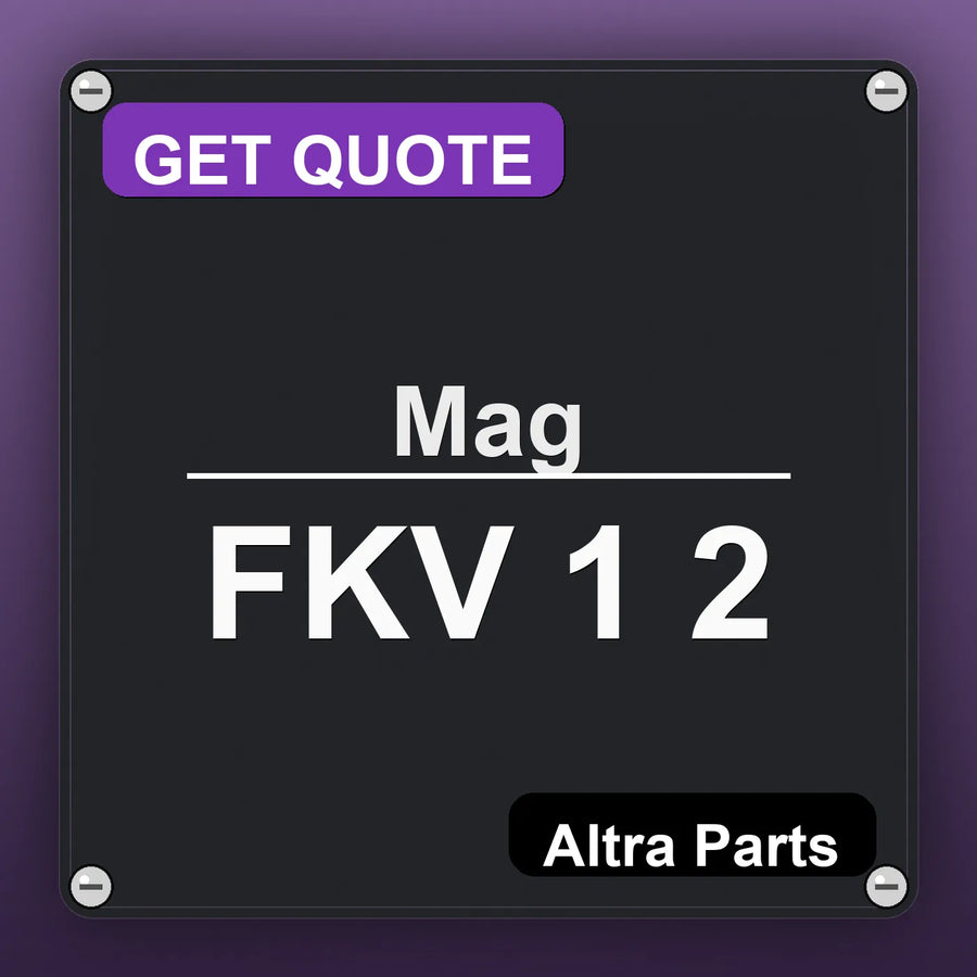 Mag FKV 1 2 industrial nameplate style image – Altra Parts. GET QUOTE.