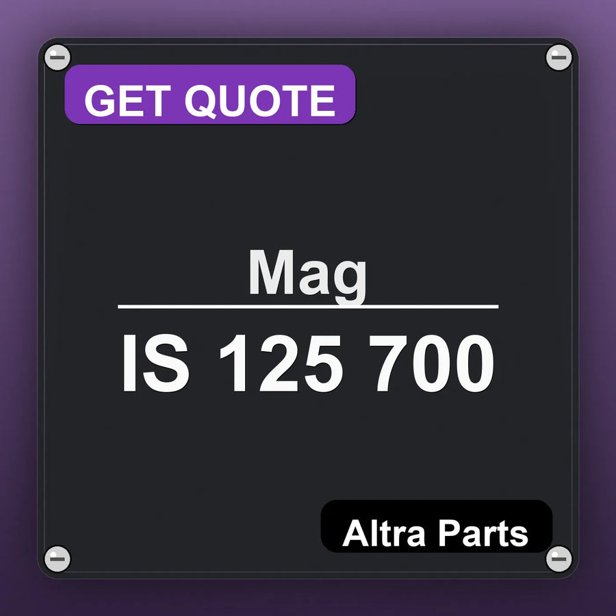Mag IS 125 700 industrial nameplate style image – Altra Parts. GET QUOTE.