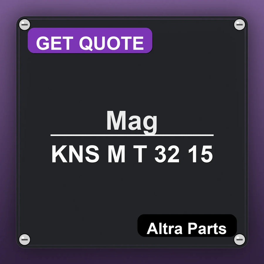 Mag KNS M T 32 15 industrial nameplate style image – Altra Parts. GET QUOTE.