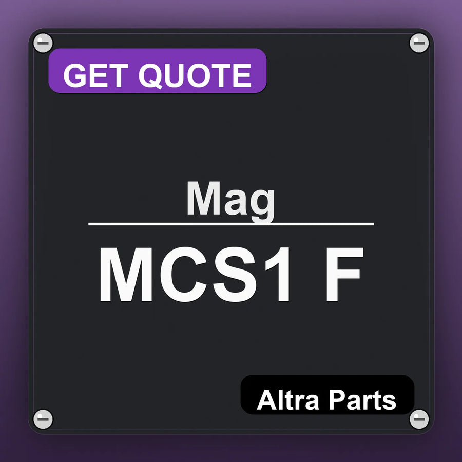 Mag MCS1 F industrial nameplate style image – Altra Parts. GET QUOTE.