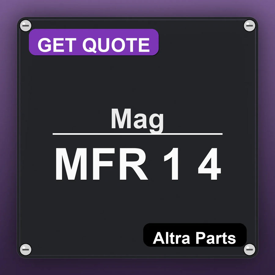 Mag MFR 1 4 industrial nameplate style image – Altra Parts. GET QUOTE.