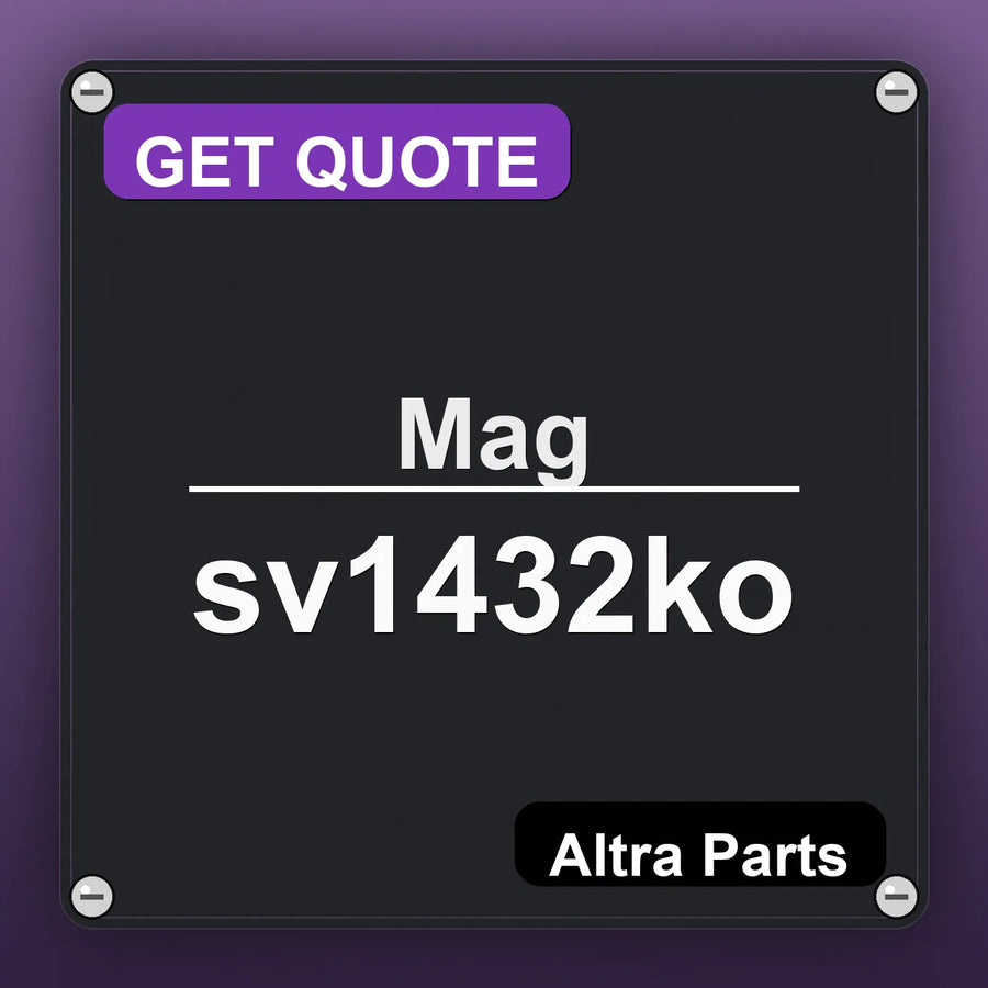 Mag sv1432ko industrial nameplate style image – Altra Parts. GET QUOTE.