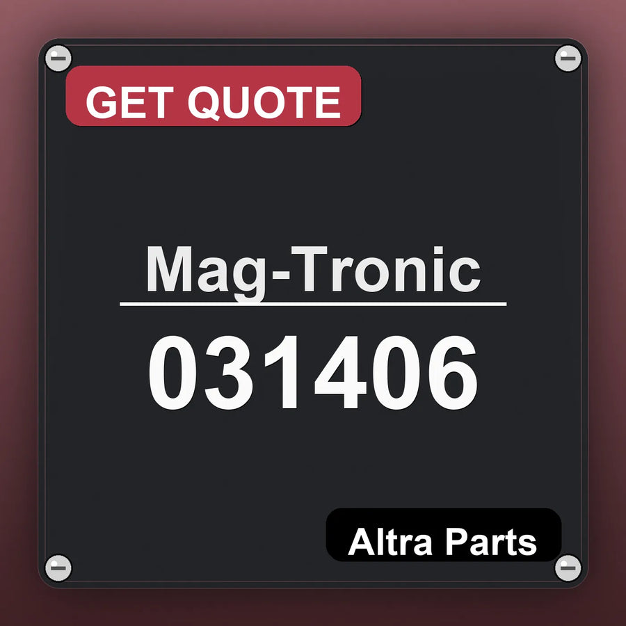 Mag-Tronic 031406 industrial nameplate style image – Altra Parts. GET QUOTE.